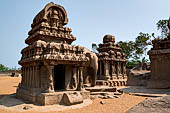 Mamallapuram - Tamil Nadu. The five Rathas. The Nakula Sahdeva Ratha. 